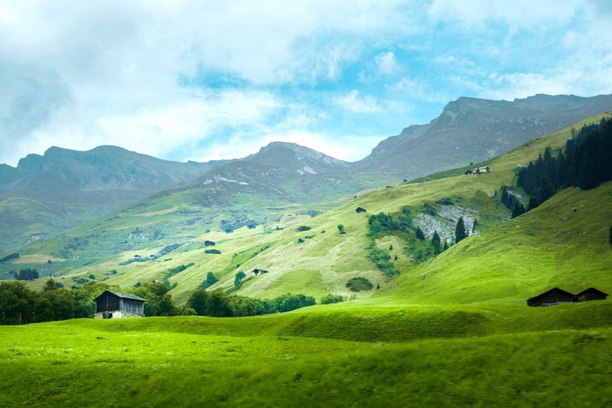 Green meadows of Pahalgam